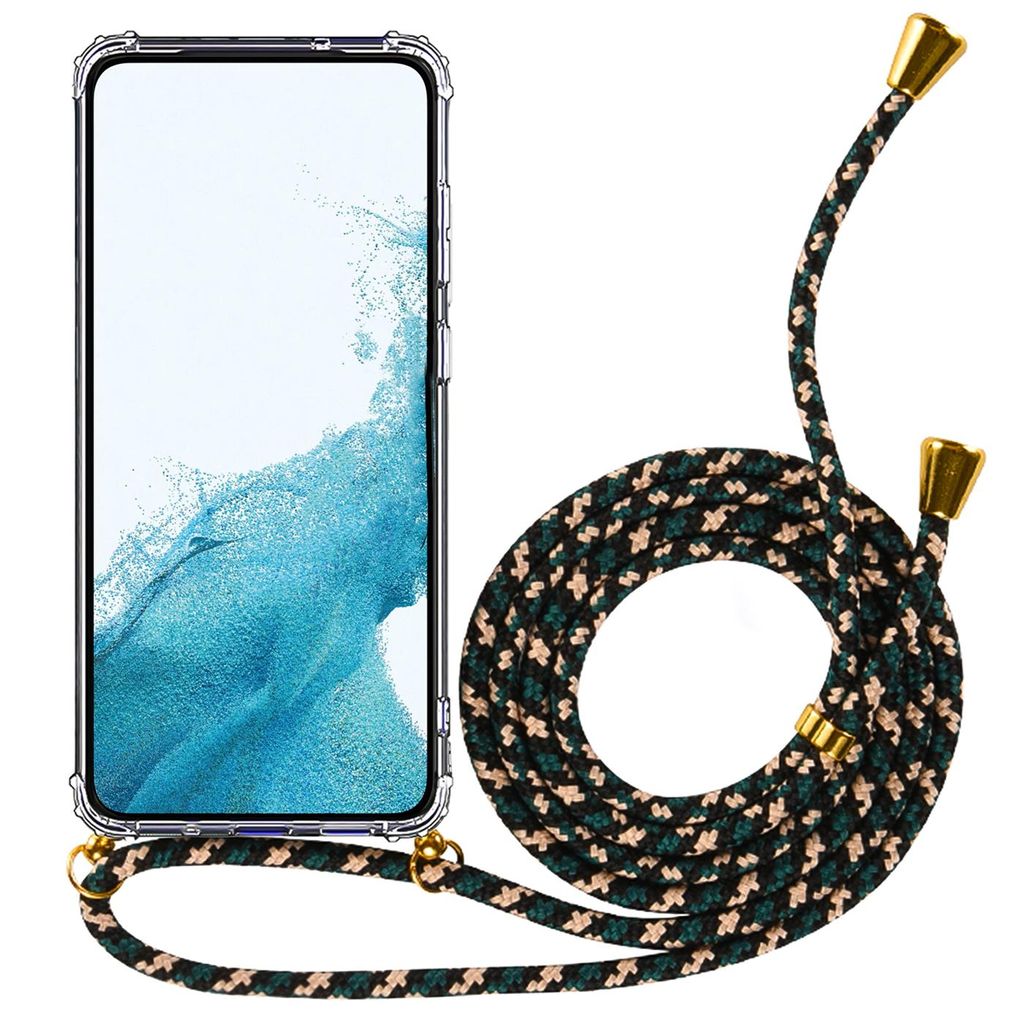 OLEPHY Handykette Für IPhone 15 Pro Hülle - Verstellbares Umhängeband Mit Abnehmbarer Kordel | Beige