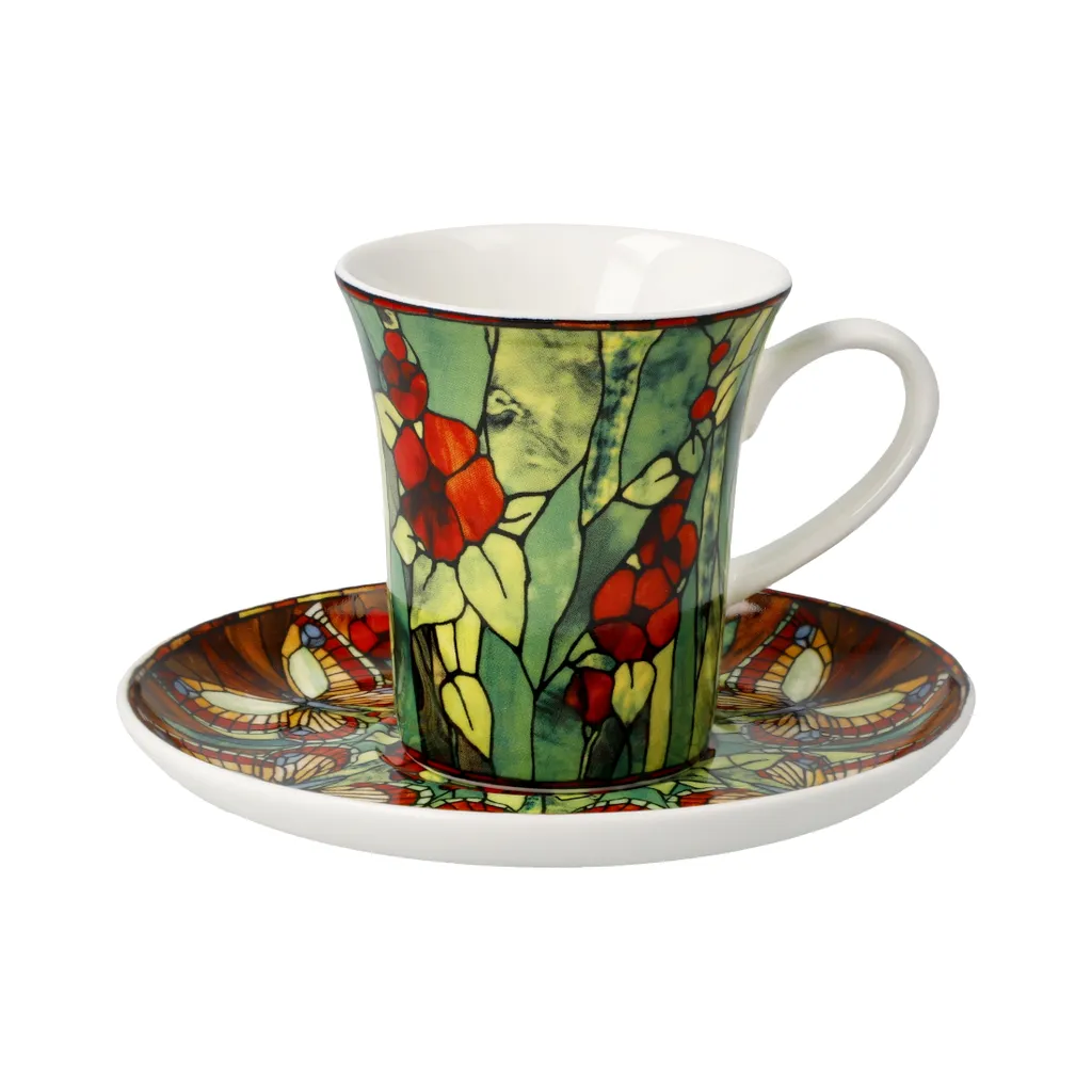 Espresso Cup Goebel Tiffany Schmetterlinge 67003091 - Fine Bone China