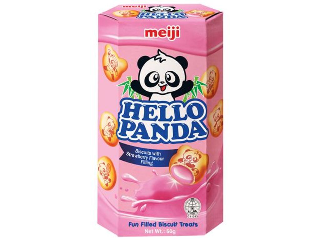 Meiji Hello Panda Erdbeer Füllung 50g Produktbild 