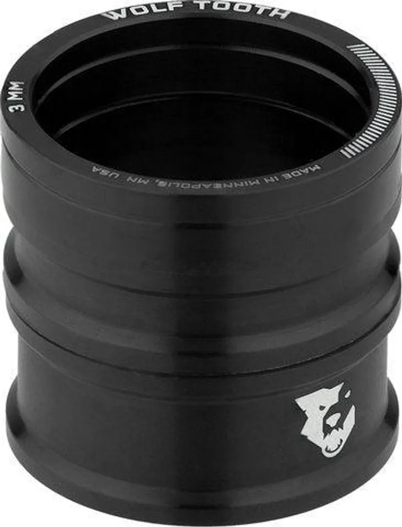 Bagues de Direction Vélo Argent Wolf Tooth Set de 3 5 10 15 mm Alu
