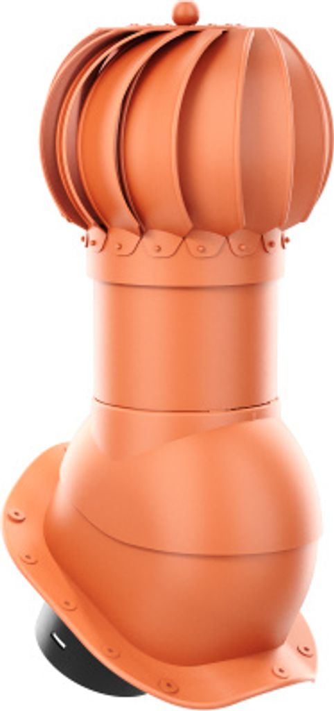 KRONO-PLAST Entlüfterkamin ROTOLINE 125 für Blechdachziegel W Profil Doppelrömer Dachziegel Lüfter Dachlüfter