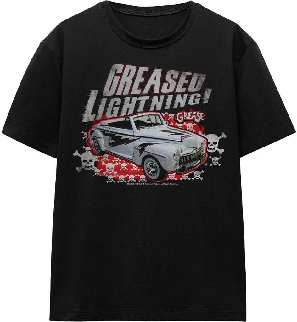 Grease - "Greased Lightening" T-Shirt für Herren/Damen Uni TV15741 (L) (Schwarz)