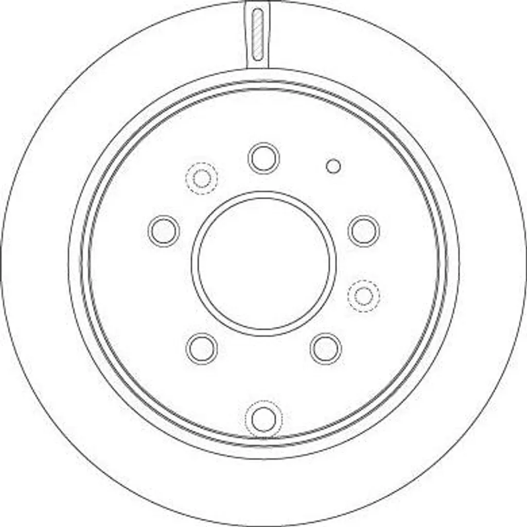 Disque de frein TRW DF6291 stop bruits et vibrations Mazda MPV OE