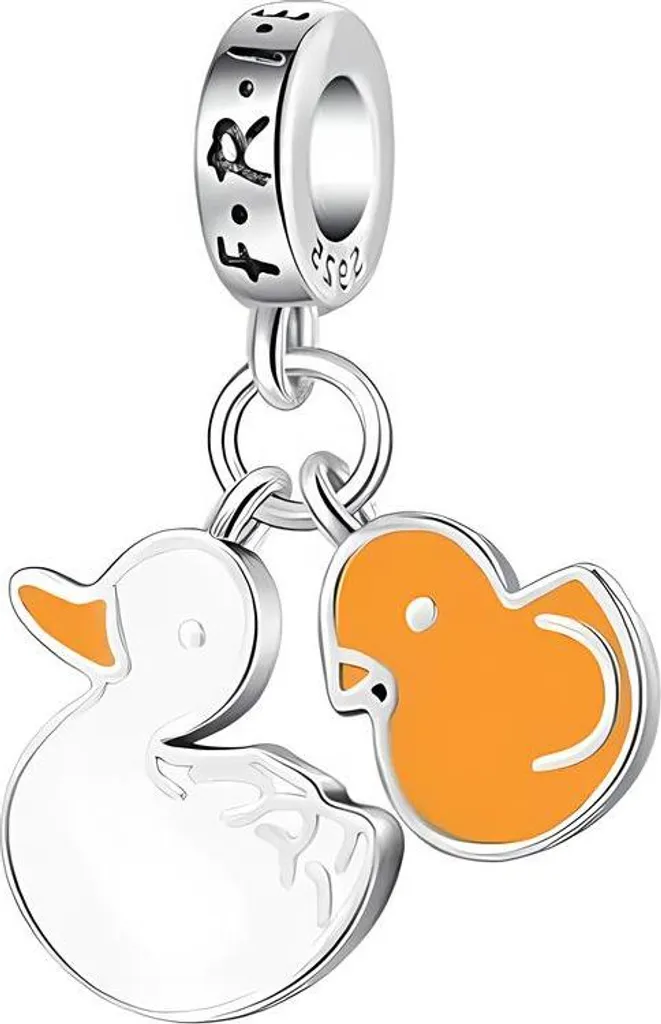 Charm d'amitié canard et poule, cadeau idéal pour bracelet