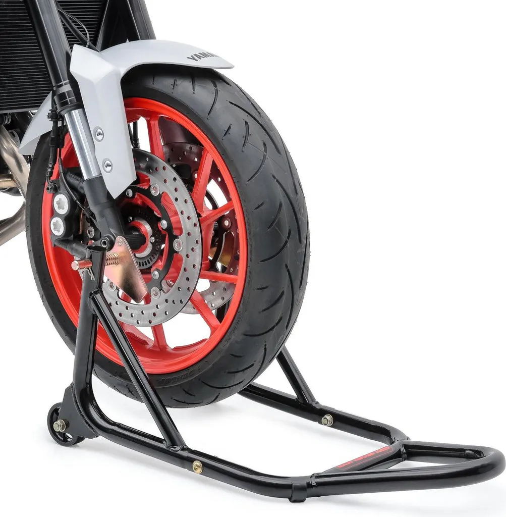 Supporto Anteriore Moto Nero Motore - Il Custode delle Tue Forcelle