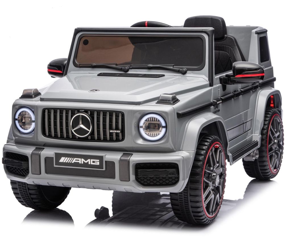 Mercedes G63 AMG Cabrio Kinder-Elektroauto 12V Grau Produktbild 