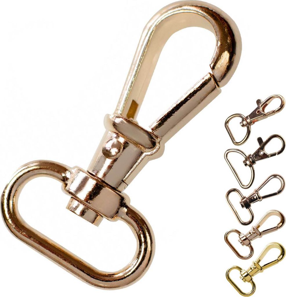 1 Bolzen-Karabiner Karabinerhaken Größen Farbwahl - Gurtband Hundeleinen