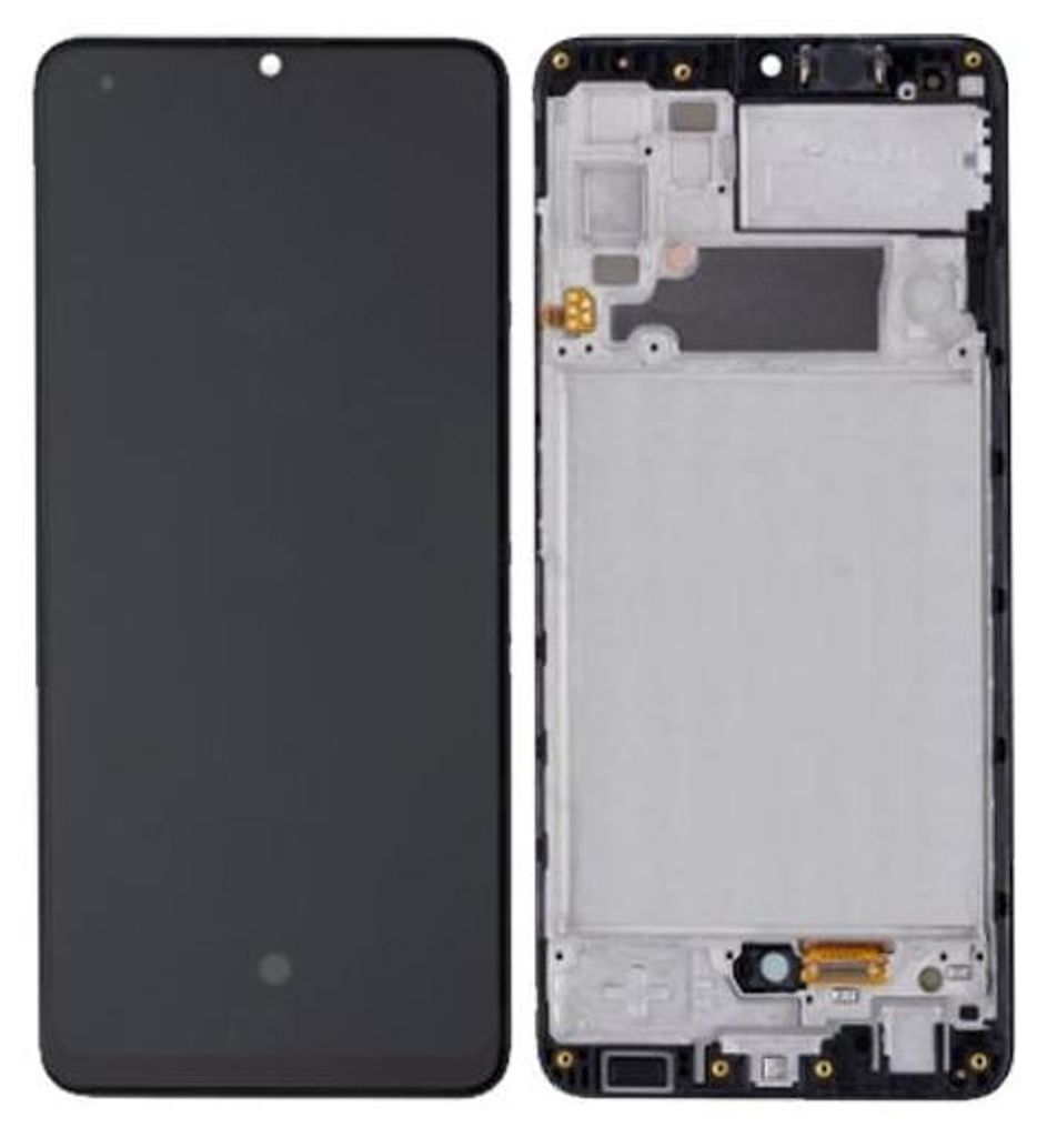 LCD Display (Soft-OLED) kompatibel mit Samsung Galaxy A32 4G (SM-A325) inkl. Rahmen, schwarz