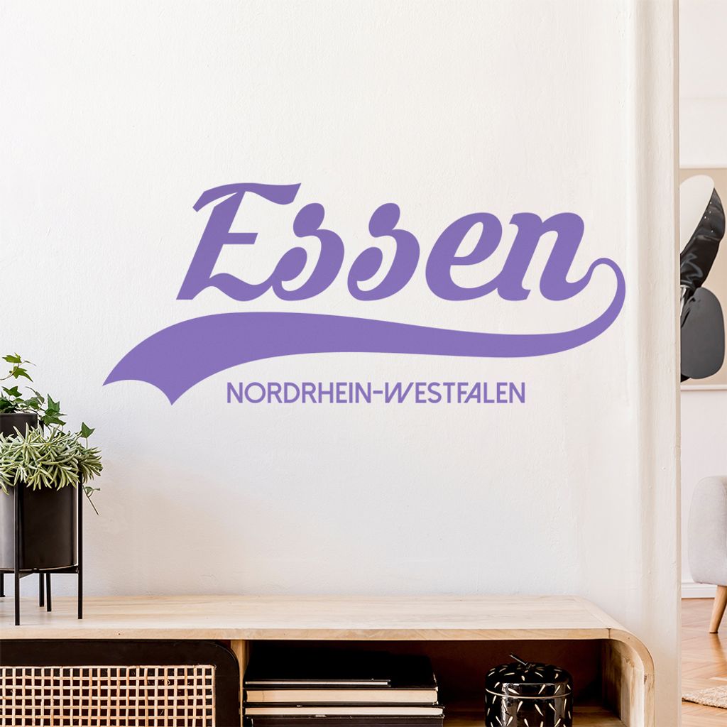 Essen Nordrhein-Westfalen Wandtattoo Wandaufkleber Wall Sticker - Dekoration, Küche, Wohnzimmer, Schlafzimmer, Badezimmer