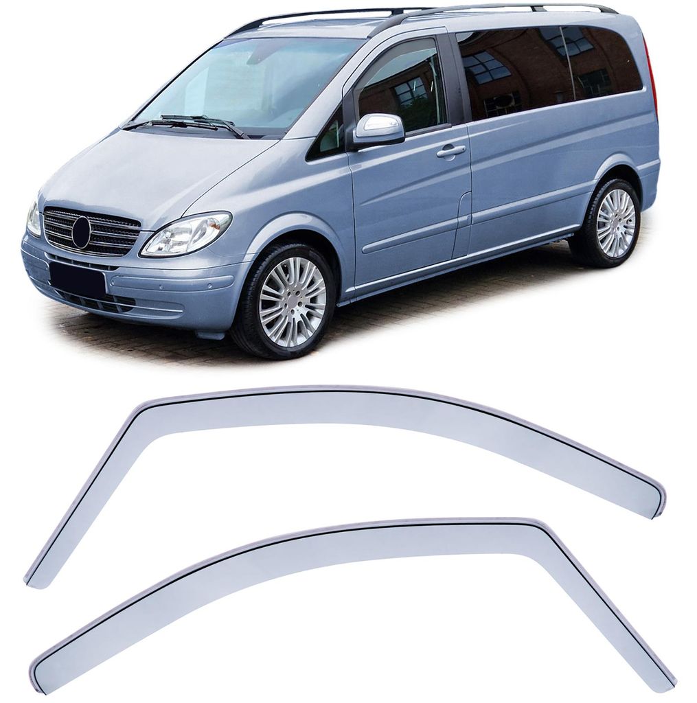 Windabweiser Regenabweiser Fenster Hell für Mercedes Vito Produktbild 