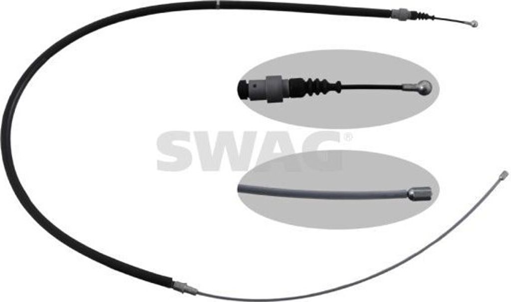 SWAG Handbremsseil Seilzug Feststellbremse für VW POLO (9N) Hinten Links Hinten Rechts 30 94 9624