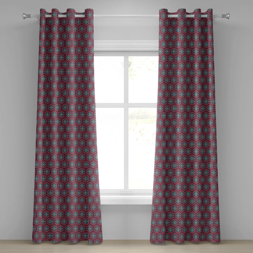 Tenda Tribale ABAKUHAUS 280x225 cm | Colori Corallo e Turchese