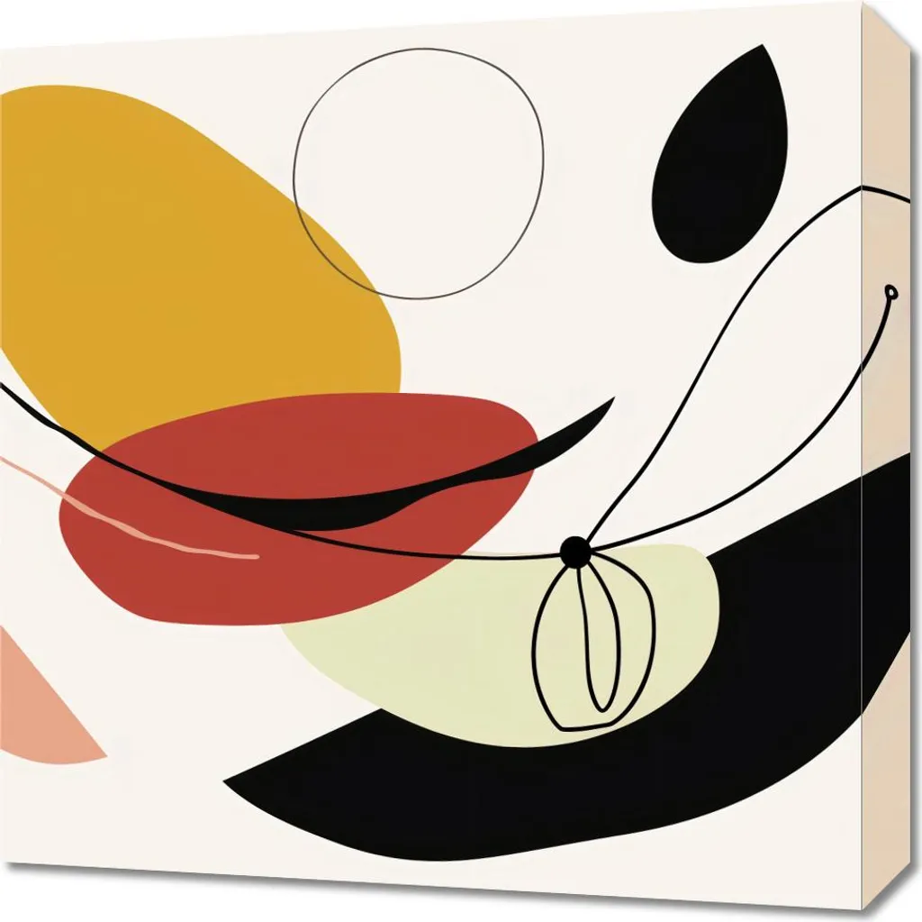 Offerta Quadro 50x50 Curvatura Geometrica - Arte Moderna Prezzo Shock