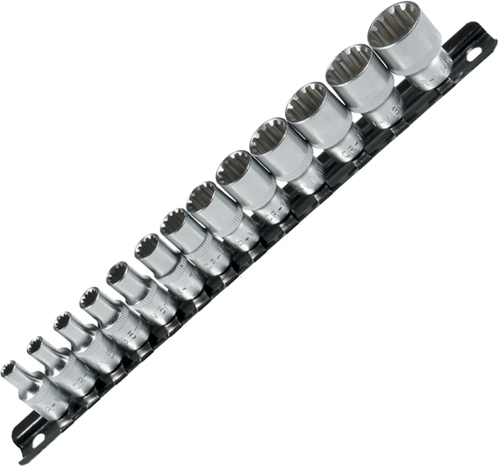 Kit douilles multi-usages 1/4 pour vis Torx et Vielzahn spécial auto