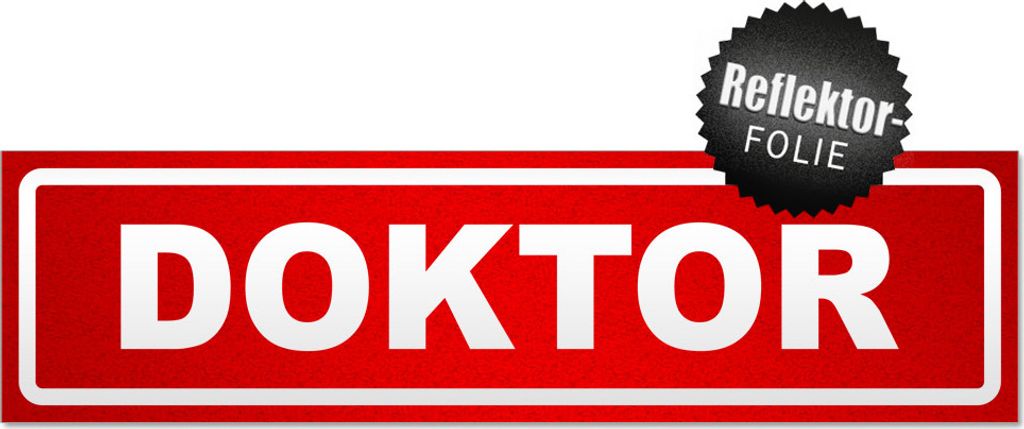 Doktor invertiert Magnetschild Schild magnetisch
