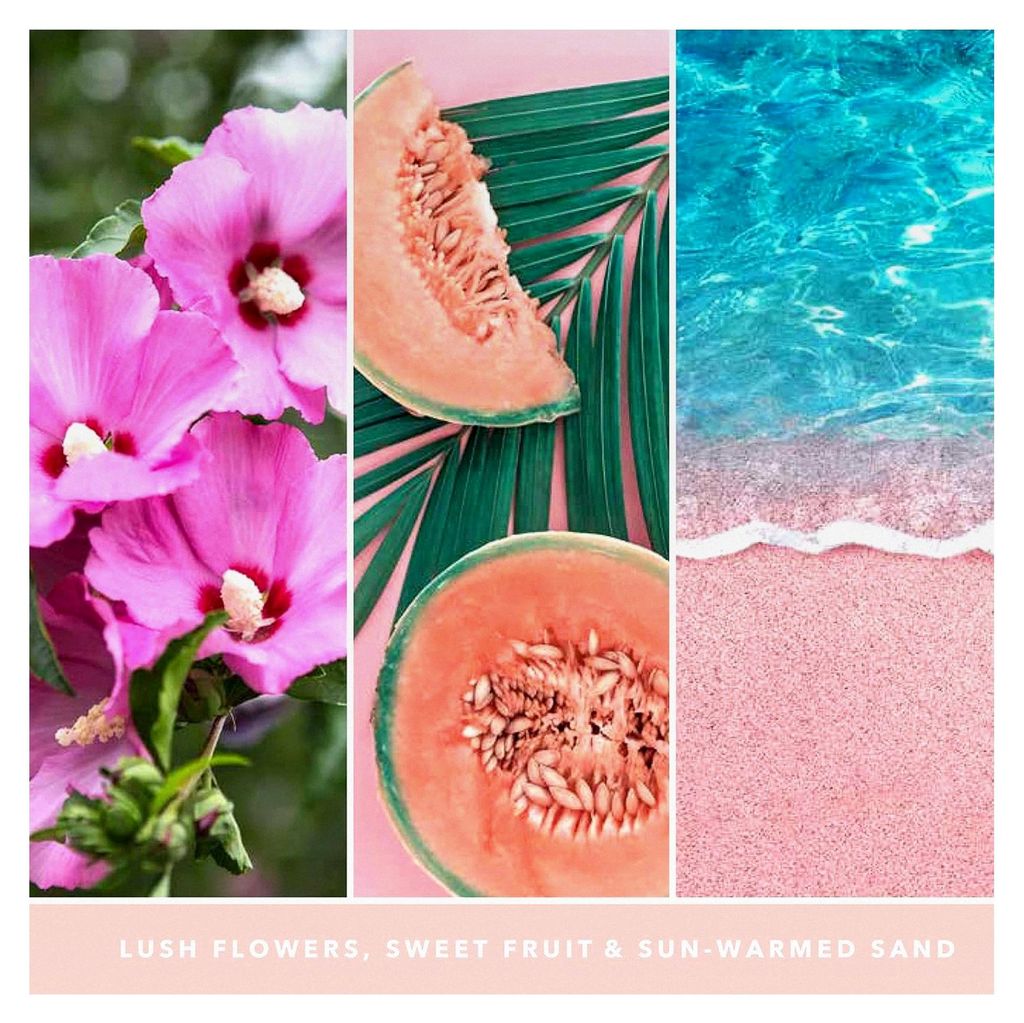 Duftkerze im Glas mit Duft „Pink Sands“ und zwei Dochten