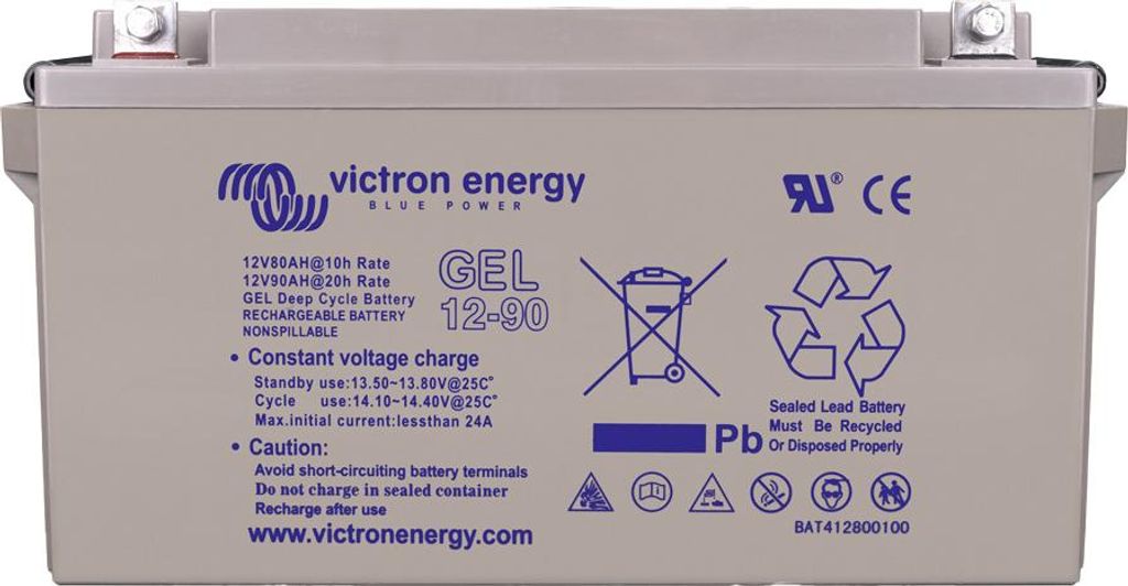 12V/90Ah Gel-Tiefzyklusbatterie. Produktbild 