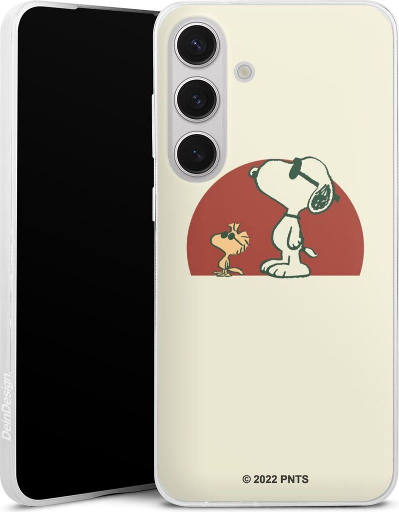 DeinDesign Slim Hülle für Samsung Galaxy S25+ Silikon Case Ultra Dünn Handyhülle Offizielles Lizenzprodukt Snoopy Kindheit