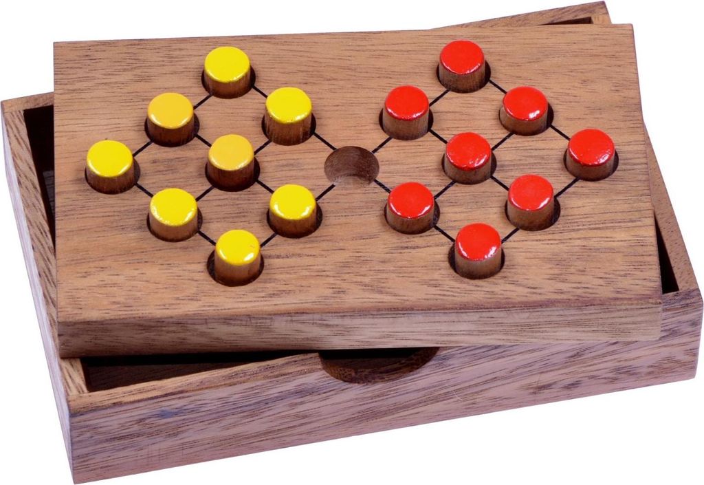 Tausche Acht - Halma - Denkspiel - Knobelspiel aus Holz