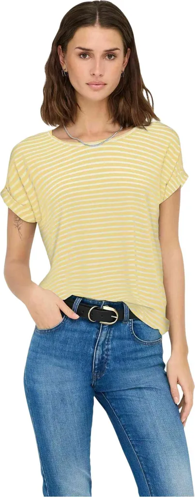 Pull Only WIP Jaune Banana 15206243 maille fine et confortable M