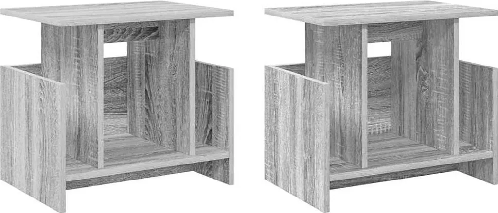 SYFAX™ Supporto TV Grigio Sonoma 50x35x45 cm | Set 2 Pezzi Offerta