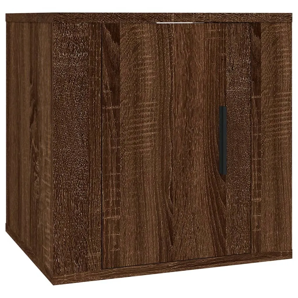 SYFAX™ Mobile Porta TV a Parete Rovere Marrone 40x34,5x40 cm
