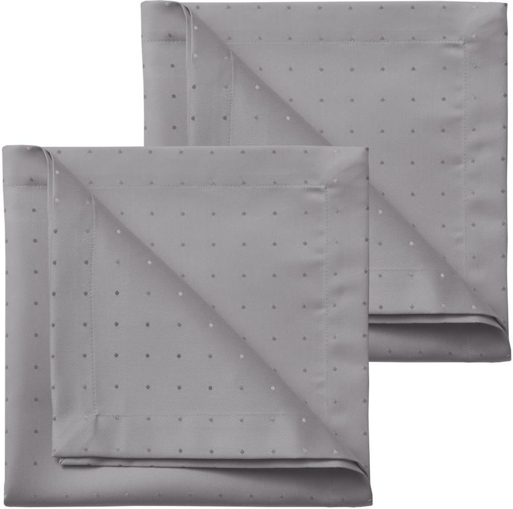 Curt Bauer Damast Servietten 2 Stück Petito 3815 Farbe platin Größe 50x50x2