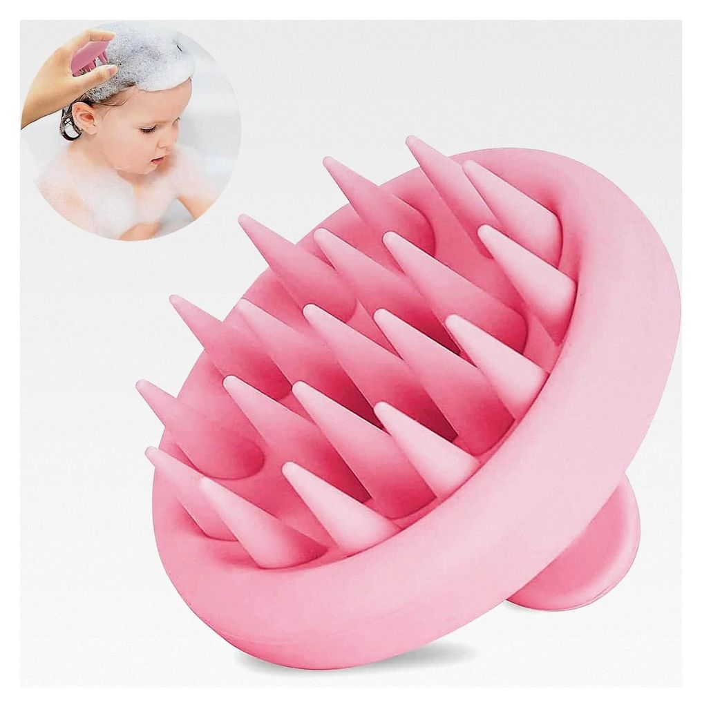 Kopfhautmassagebürste aus Silikon für nasses und trockenes Haar