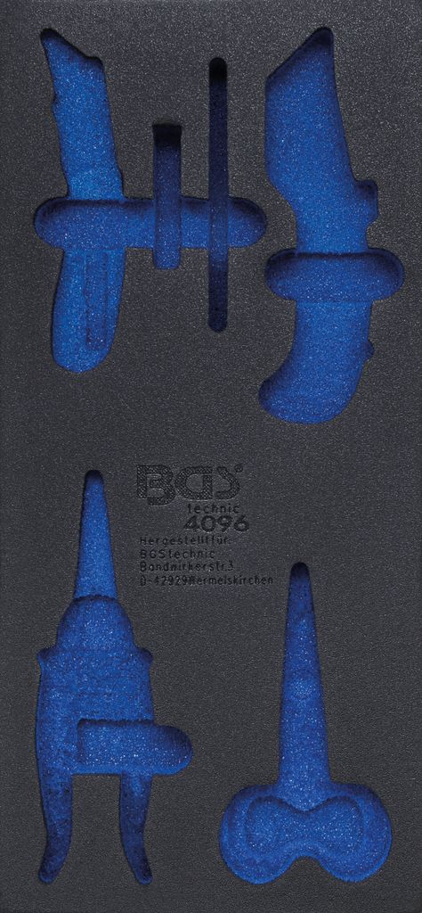 BGS 4096-1 1/3 Werkstattwageneinlage, leer für: Messer und Scheren, 6-tlg.