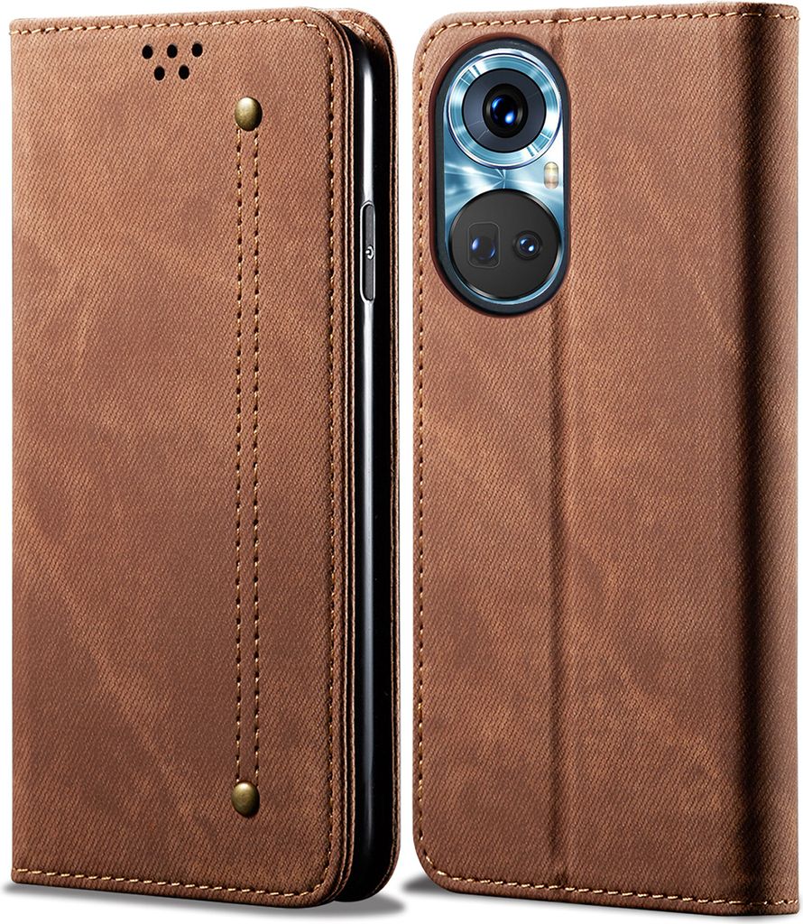 Huawei Nova 9 Pro Hülle, Leder Brieftasche Flip Bookstyle Schutzhülle mit Standfunktion für Huawei Nova 9 Pro Braun