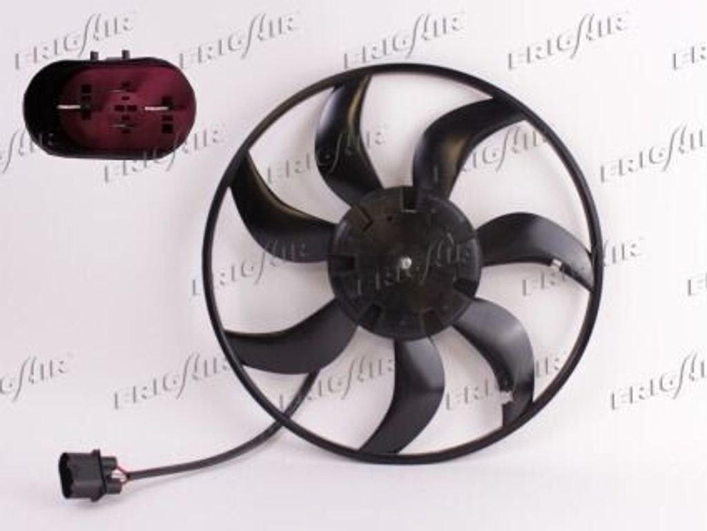FRIGAIR 0510.2042 Lüfter Motorkühlung Kühlerlüfter für VW Golf VII Schrägheck (5G1, BQ1, BE1, BE2) Wasserkühler Ø450mm