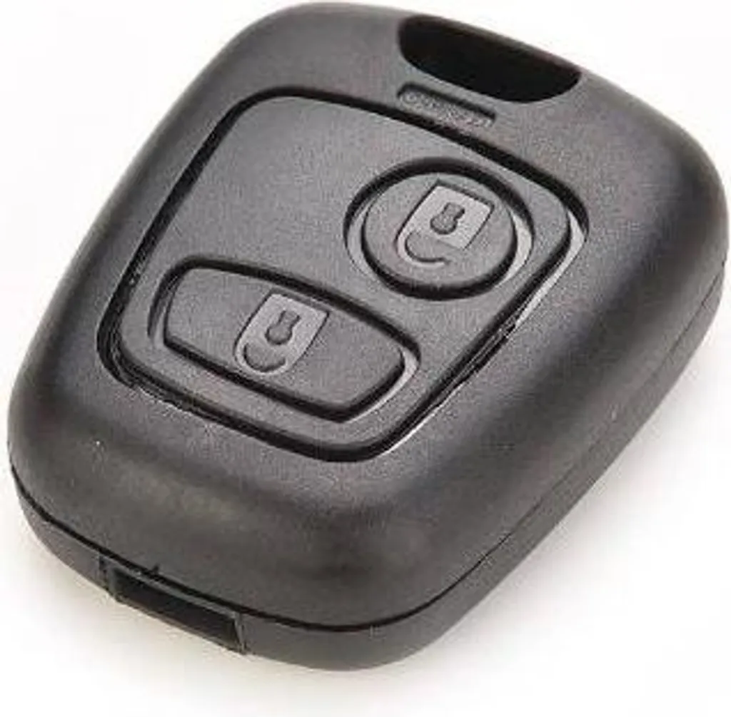 Cover Chiave Peugeot 206 Premium - 2 Tasti Senza Vite - Nero Soft