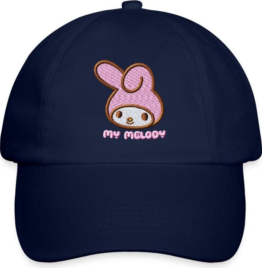 Spreadshirt My Melody Stick Portrait Baseballkappe, One size, Blau/Blau