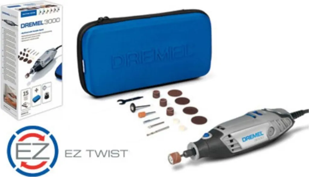 Dremel 3000-15 Multi-outil 130W à Vitesse Variable et Embout EZ Twist - 13