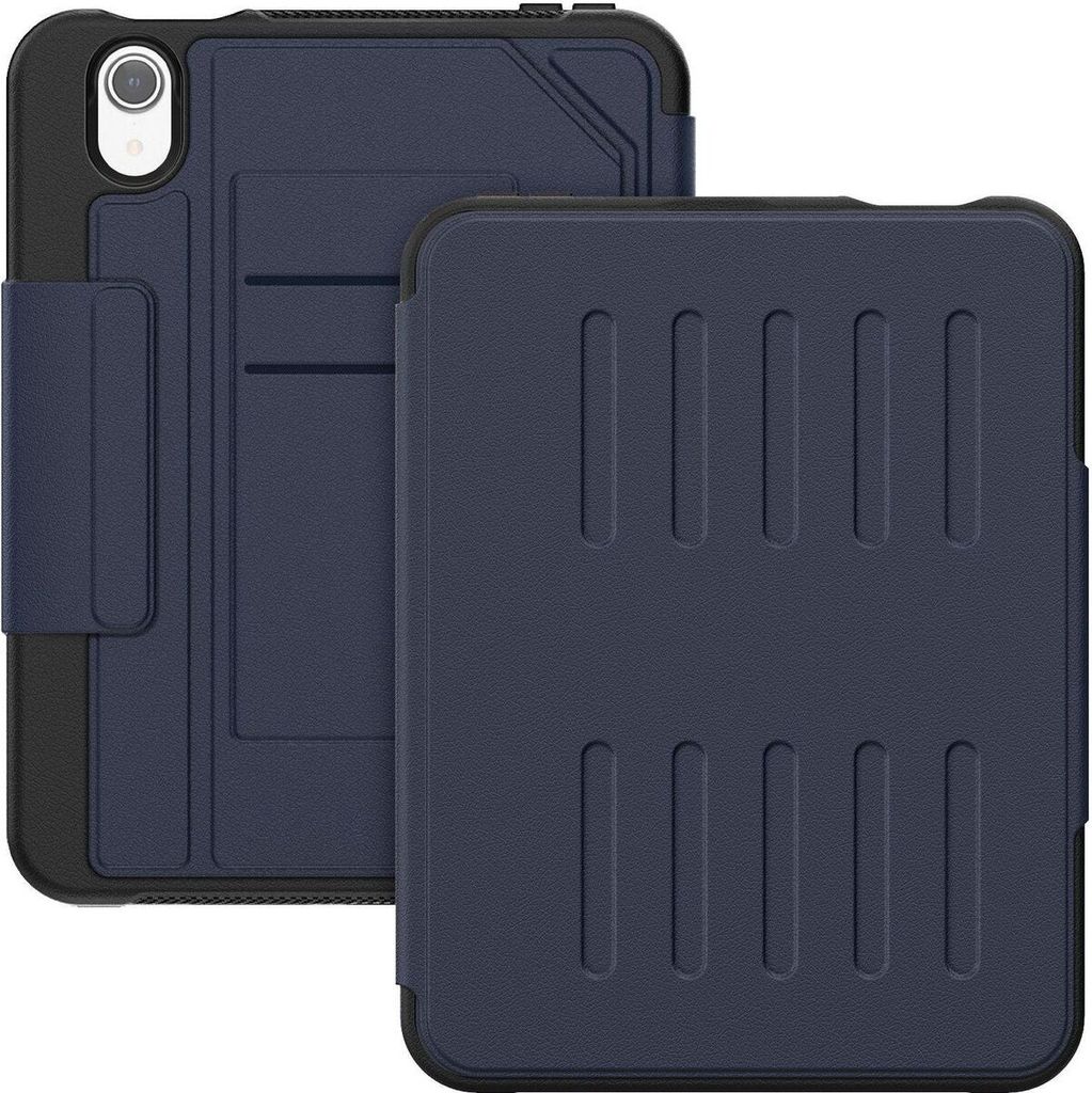 Mobigear Magnetic Folio iPad Mini 7 (2024) Hülle Klapphülle + Stifthalter - Marineblau