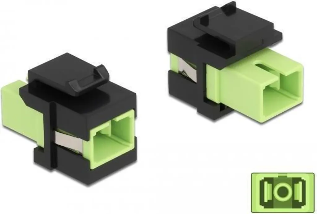 Keystone Modulo SC Simplex Presa, verde chiaro/nero, multimodale