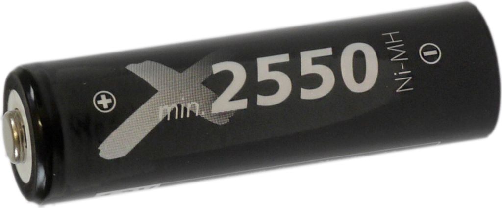 A single battery on a white background.