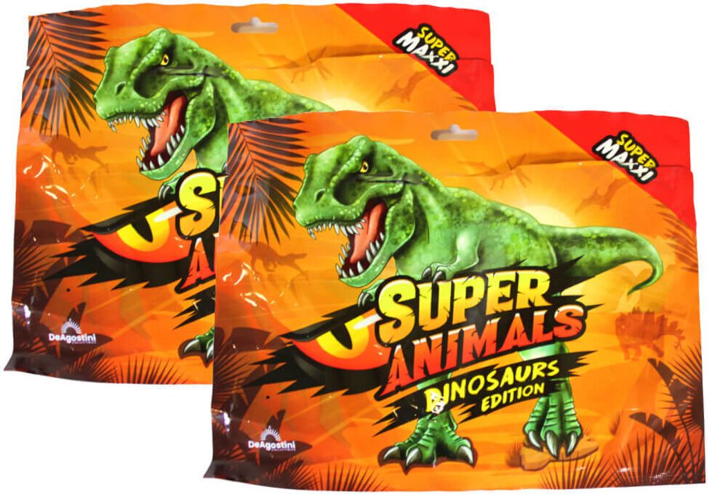 DeAgostini Super Animals - Dinosaurs Edition - Sammelfigur Dino - 2 Tüten