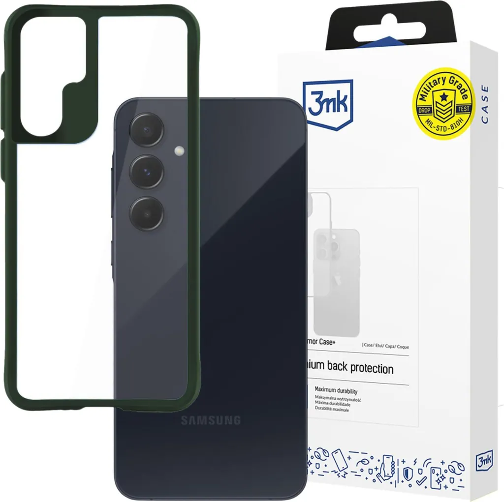 Samsung Galaxy A55 5G - Custodia 3Mk Satin Armor+ Verde