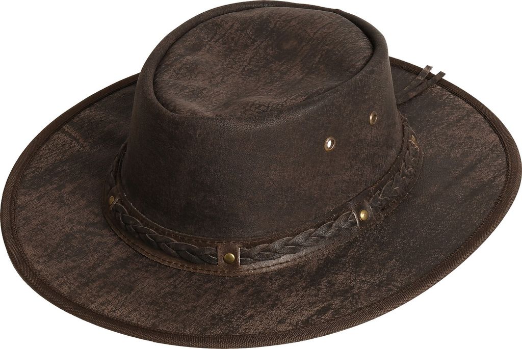 Rugged Earth Leder Westernhut Cowboyhut »Springbrook« Braun Produktbild 