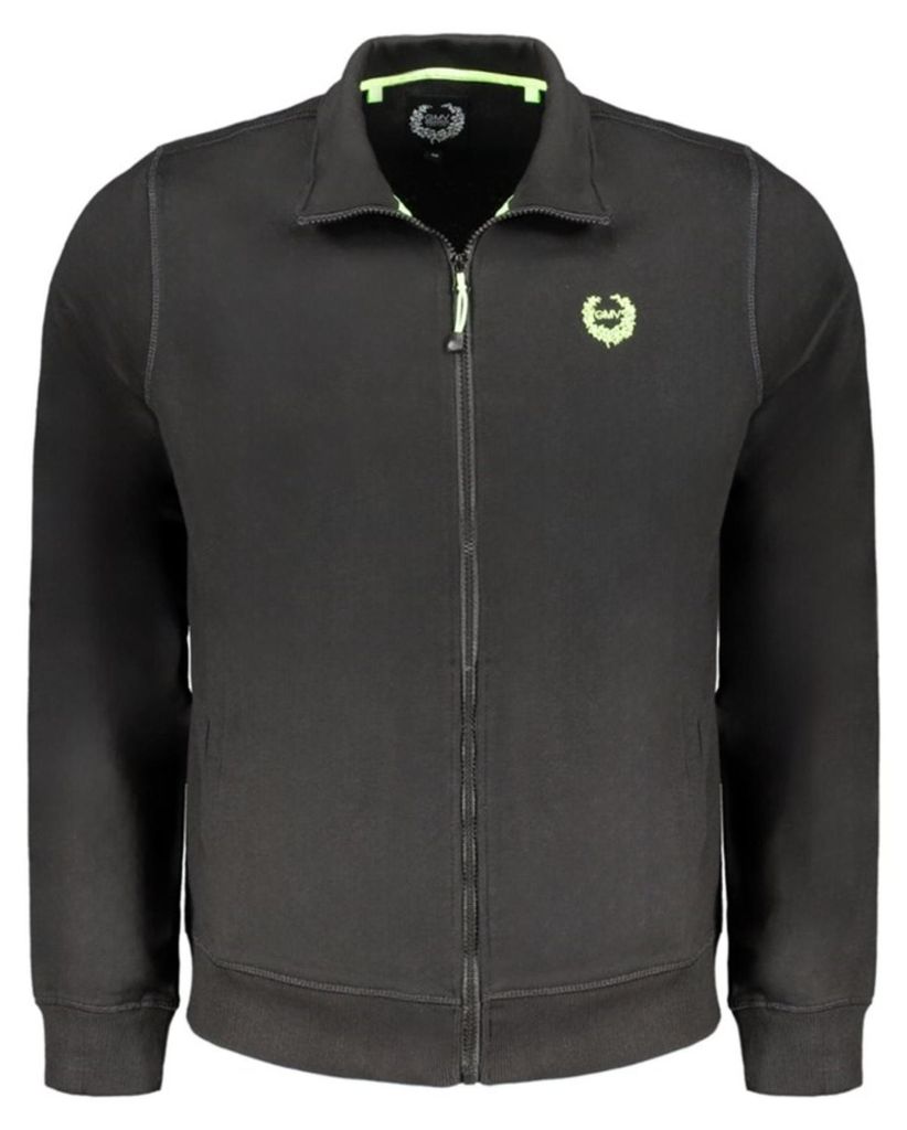 GIAN MARCO VENTURI Sweatshirt Schwarz mit Kontraststickerei : Größe - XL Größe: XL