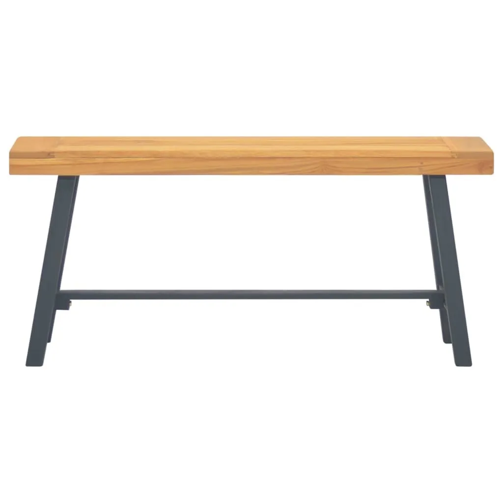 Banc robuste 110 cm teck massif - Dites adieu aux meubles fragiles