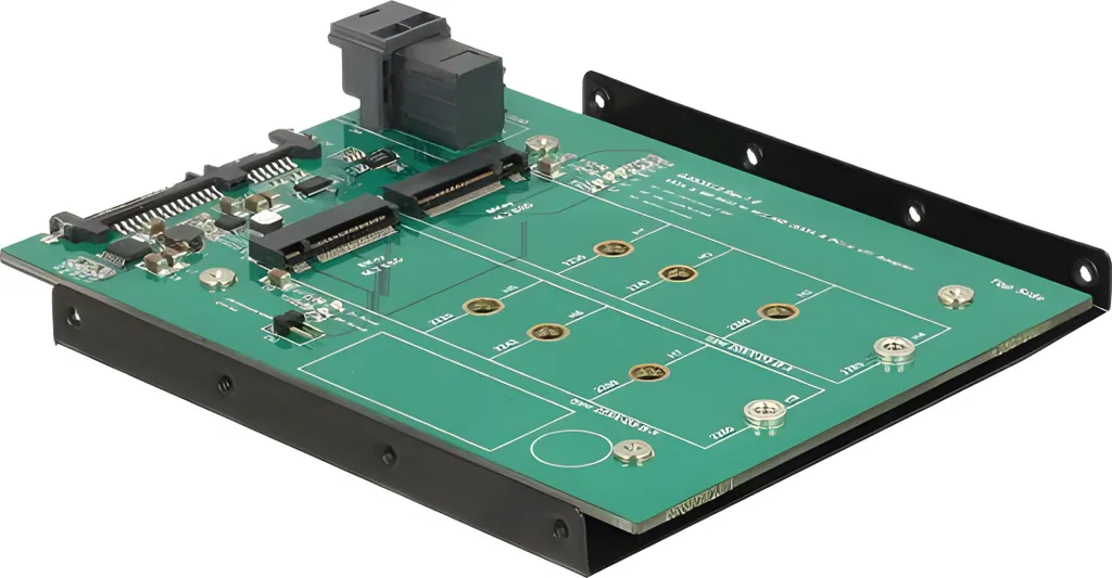 Adaptateur SATA 22pin vers M.2 Key B/M - Haute Vitesse Mini SAS HD SFF-8643