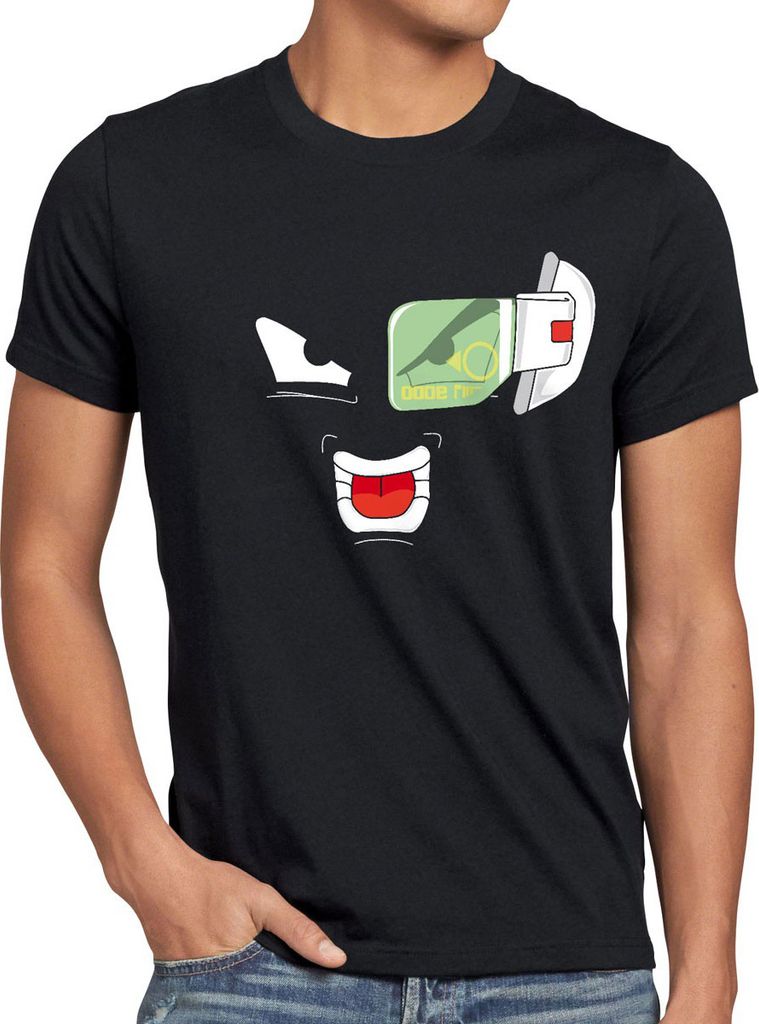 style3 Scouter 9000 Goku Herren T-Shirt