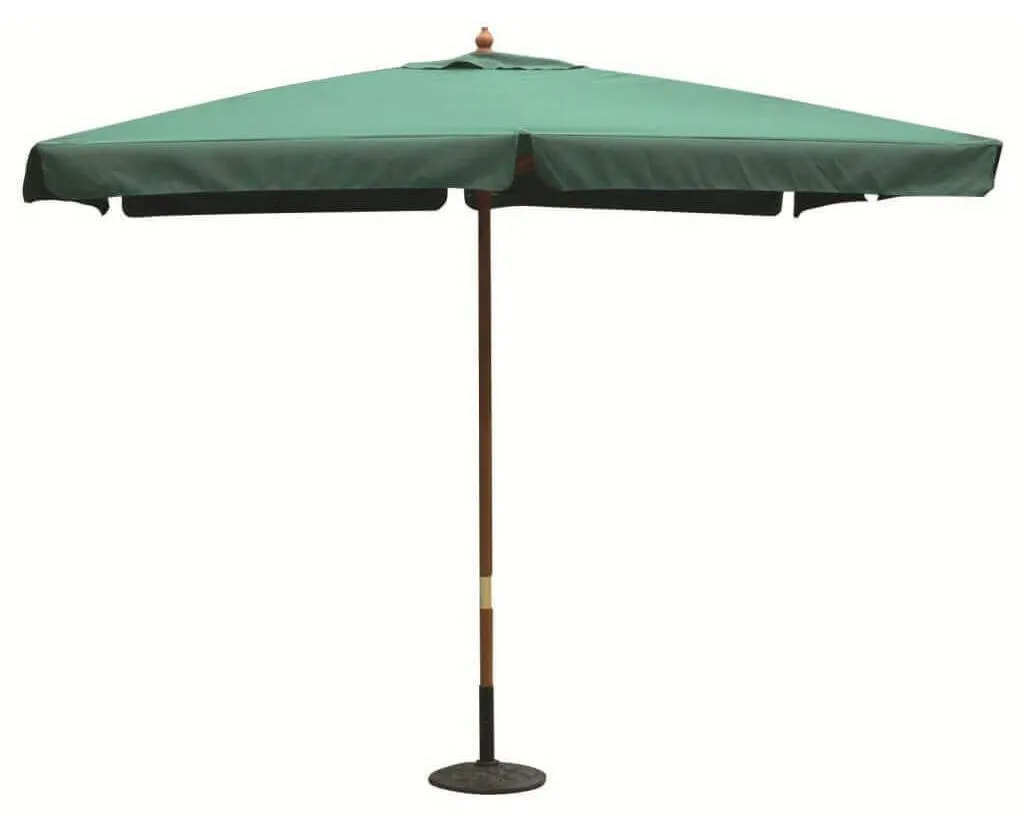 Parasol jardin 3x4m Volans vert : finissez-en avec les coups de soleil