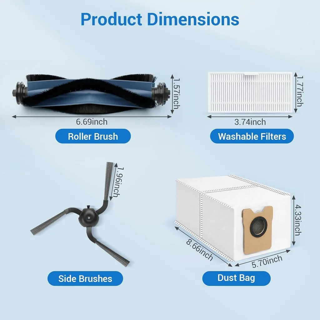 Accessoires pour aspirateur robot Eufy C10 - Kit de maintenance complet - 4