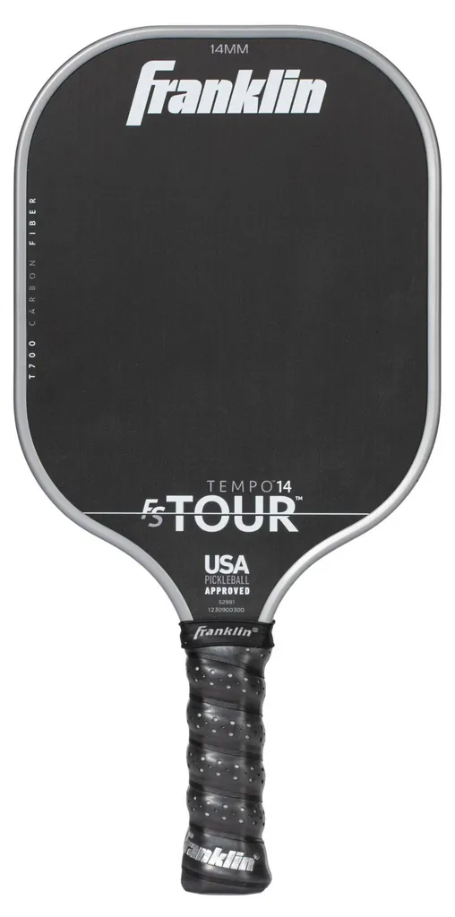 Franklin Pickleball FS Tour Tempo 14mm Fibre de Carbone Grise Pro