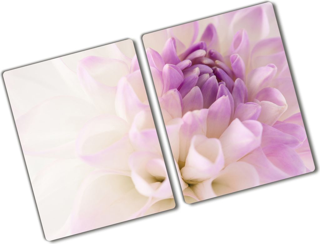 Tulup Glas Herdabdeckplatte - 2x40x52 cm - Glaskeramikkochfeld-Abdeckung Spritzschutz Glasabdeckplatte Kochplattenabdeckung und Schneidebrett - Zwe...