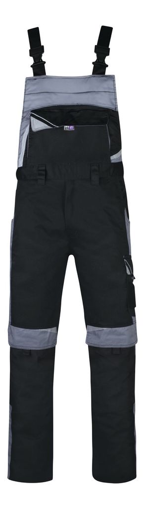 BESTWORK Latzhose schwarz/grau, Gr. 056 - PKA Klöcker