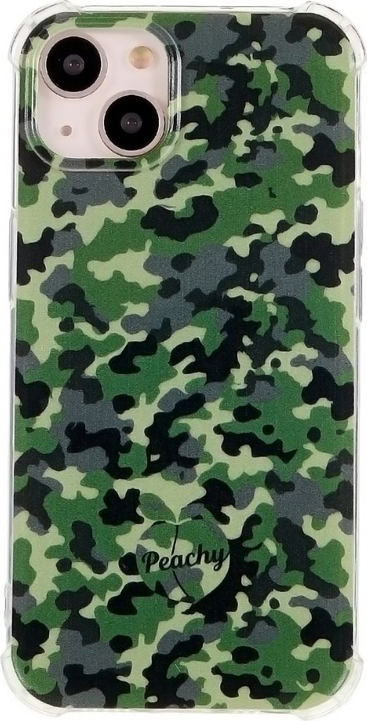 Peachy Army Camouflage Survivor TPU-Hülle Kompatibel mit iPhone 13 mini - Armeegrün